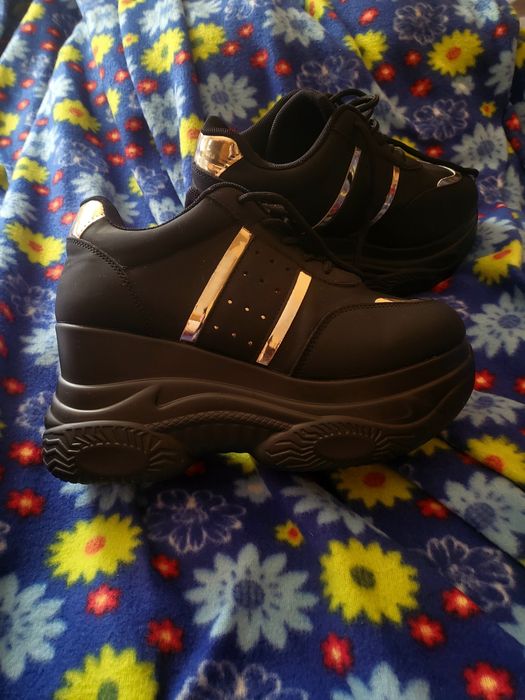 Buty damskie czarne 38 sneakersy