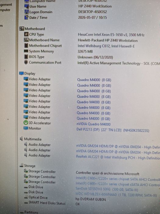 HexaCore xeon E5-1650V3/32gb/дві відеокарти Quadro M4000 8gb/ssd500gb+hdd 1tb HP Z440 WORKSTATION