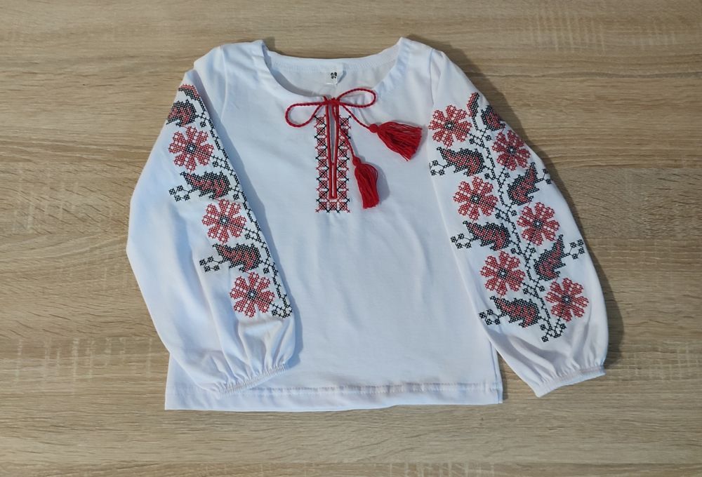 Вишиванка з довгим рукавом р.98, 104, 110, 116, 122