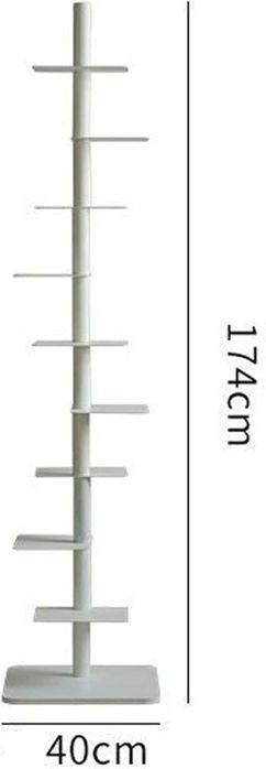 Stojak metalowy 9 półek super solidny wysokość 174 cm BIAŁE