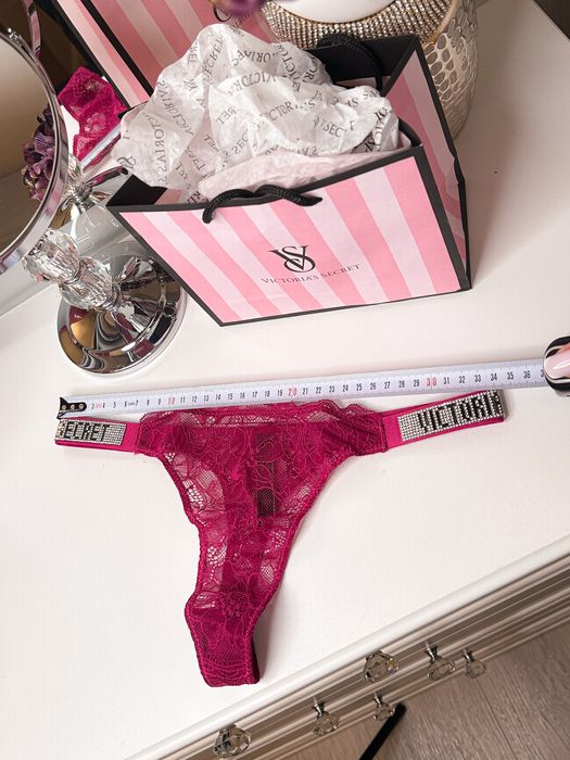 Majtki stringi M 38 VS Victoria’s Secret nowe różowe malinowe