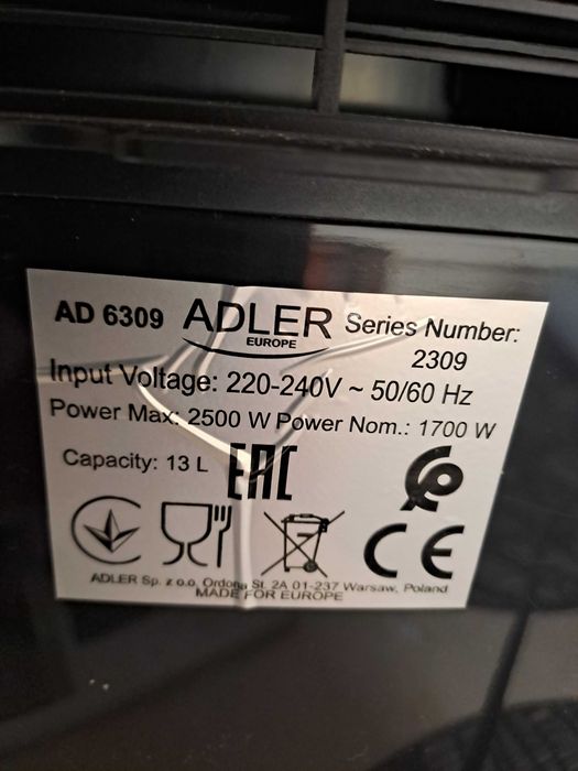 Mini piekarnik Adler AD 6309