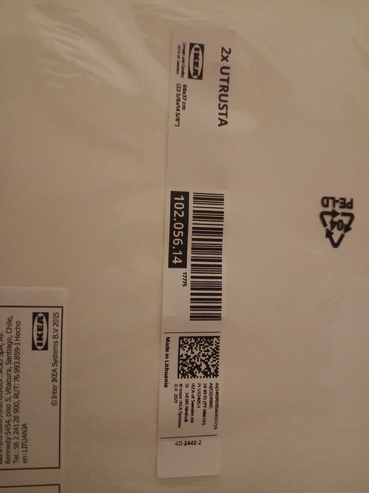 2  Utrusta ikea brancas 60X37