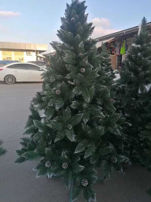 Штучна ялинка Елітна з Шишками, искусственная елка с шишками, різдвяна
