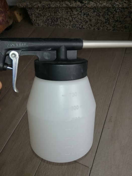 Pistola de lavagem e parafinar