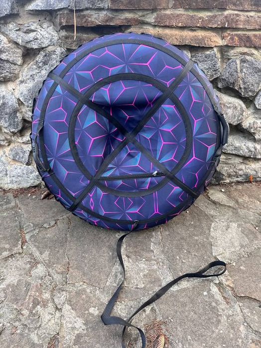 Тюбинг Чорний Тон для снега и воды 2 в 1 надувные санки плюшка бублик