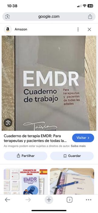 VENDO LIVRO CAPA DURA NOVO NUNCA USADO EMDR CUADERNO DE TRABAJO