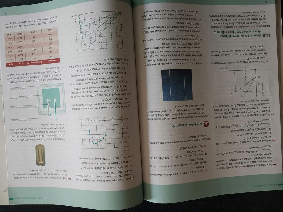 Conjunto de 2 cadernos de atividades de Física e Química 10 ano
