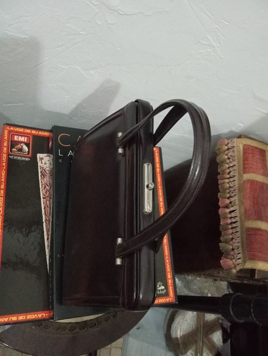 Mala em couro vintage
