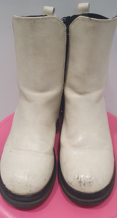 Botas beje/ branco n 32 seaside
