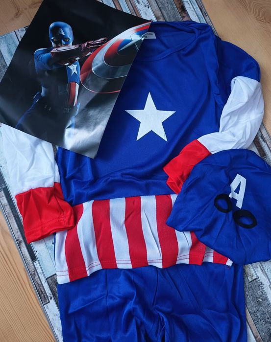 L 122-134 przebranie na bal Kapitan Ameryka