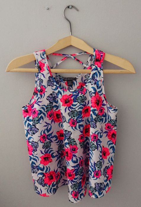 Top, bluza, koszulka na lato w, kwiaty, Primark 164