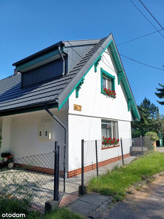Dom w otoczeniu zieleni.