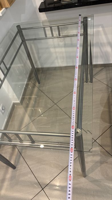 Stół szklany 120/76/76