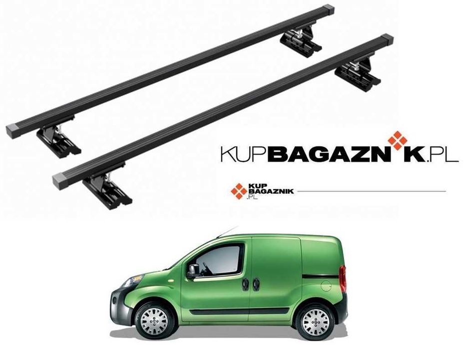 Bagażnik Dachowy FIAT Fiorino 2008 do 2024 Van bazowy belki relingi
