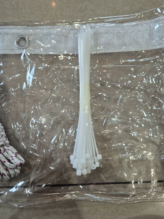Okna foliowe PCV folia do altany taras ściana 2 m x 2 m