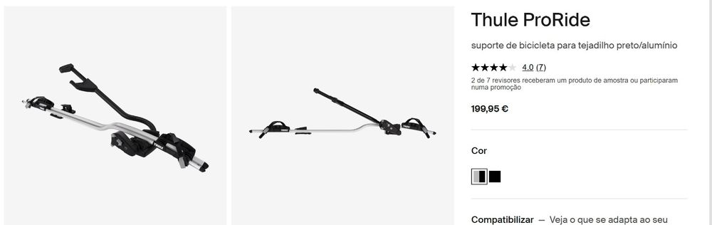 Suporte Bicicleta Thule ProRide