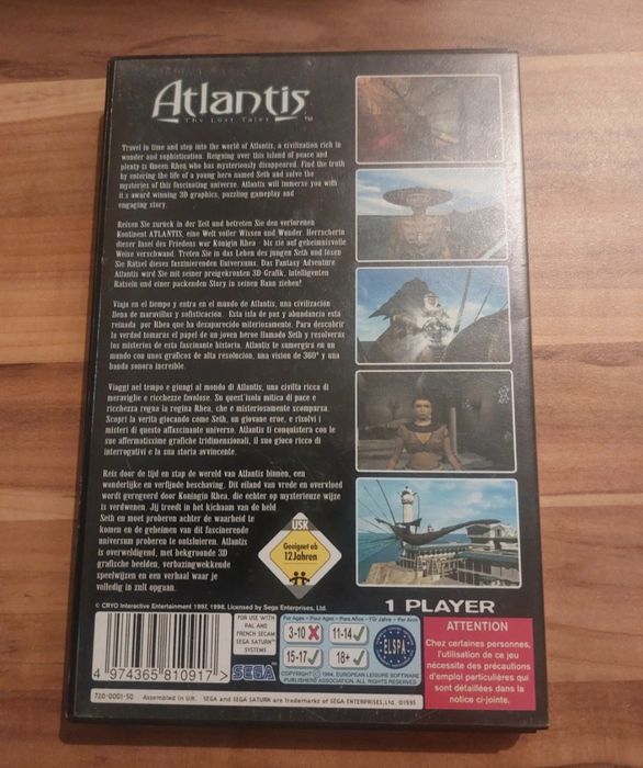 Sega Saturn - Atlantis completo - excelente estado