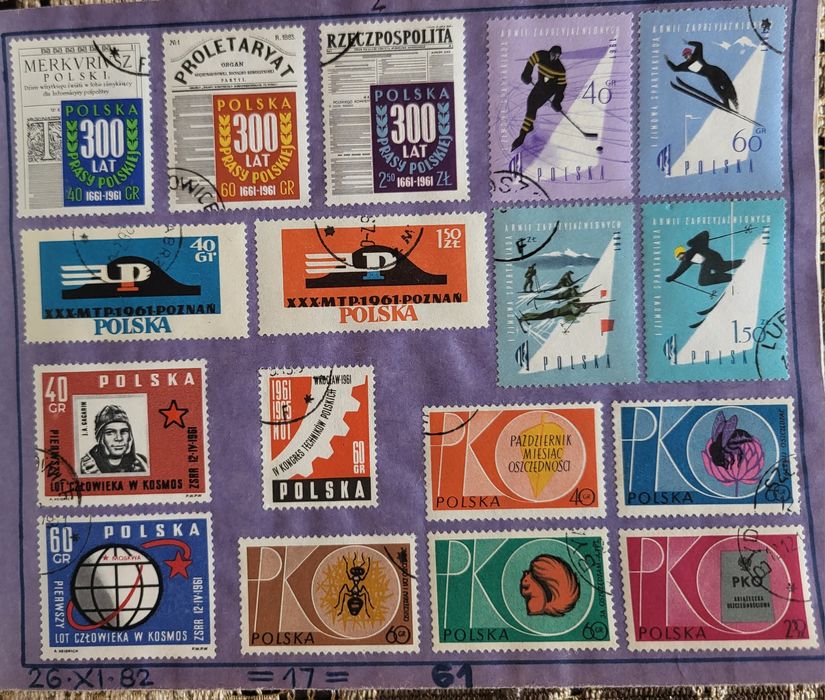 Album ze znaczkami Tom III z XI rok 1982.