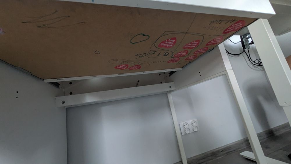 IKEA MICKE Biurko z nadstawką biały 105x50 cm