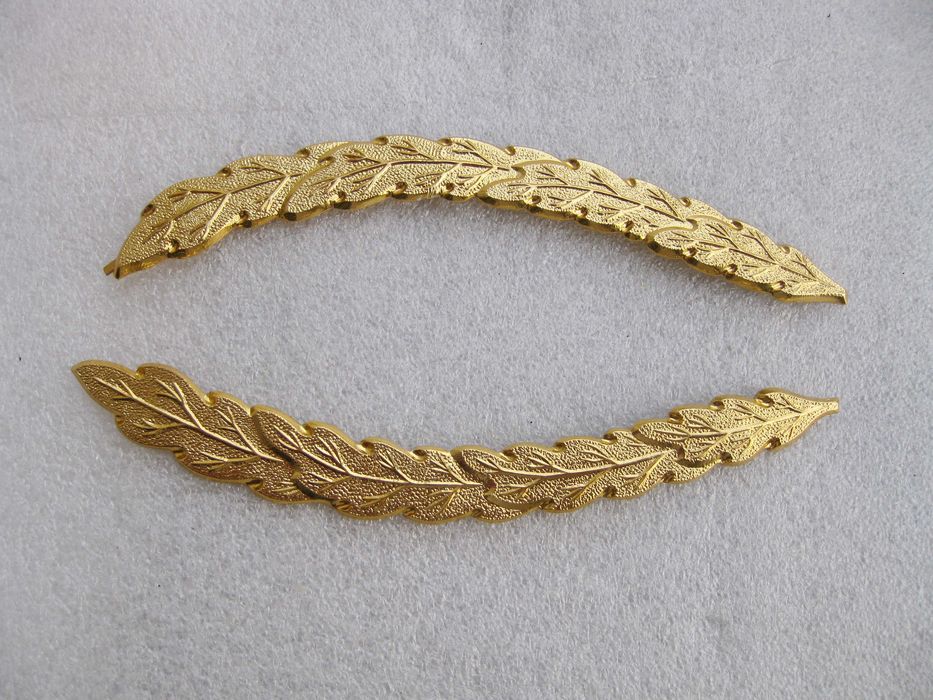 Орнамент, дубок на козырек фуражки офицера ВМФ СССР.