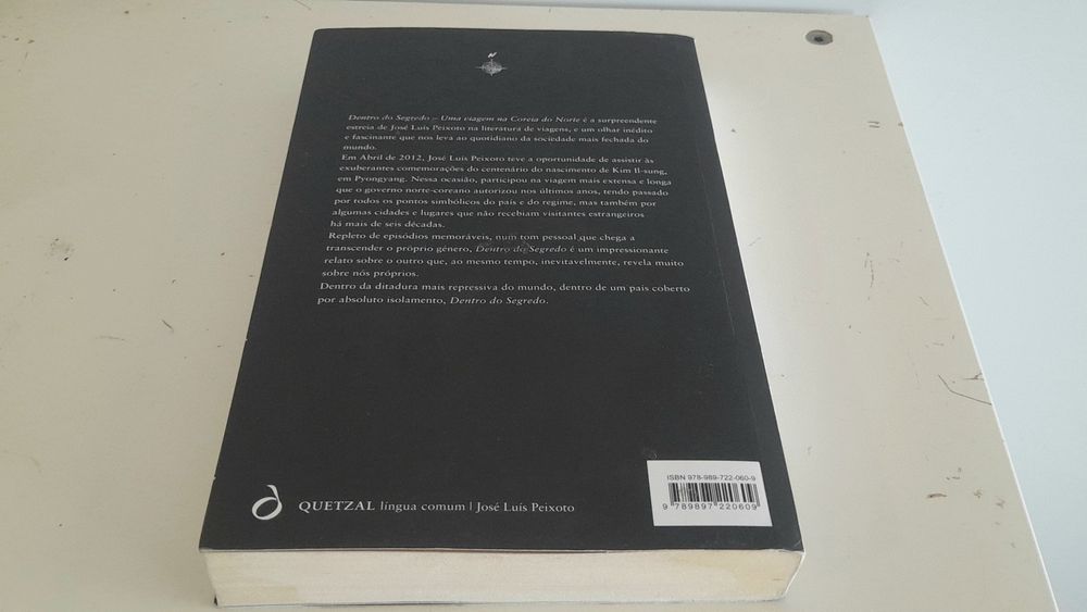 Livro Dentro do segredo  de José Luís Peixoto