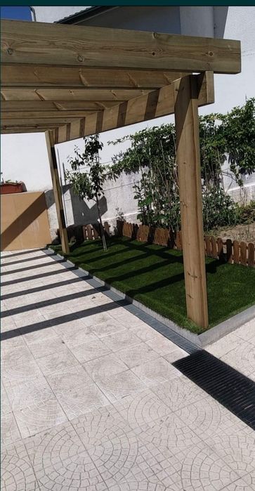 Deck's piscinas terraços, pergulas,telheiros,vedações,alpendres.