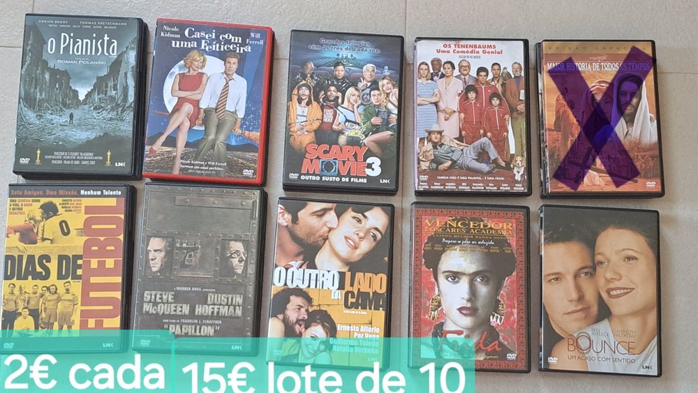 LOTE DVD's - varios filmes