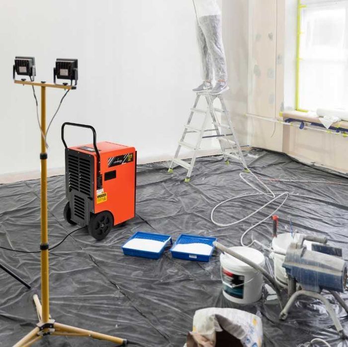 BUDOWALNY Osuszacz powietrza 900W Wilgoci Lehmann 50L/24H Przemysłowy