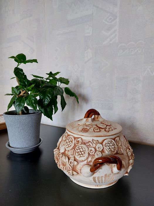 Глиняная вареничница,супница