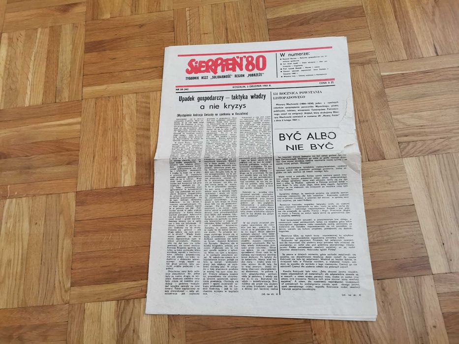 Tygodnik Solidarność z grudnia 1981 roku