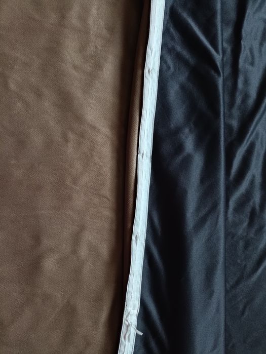 Штора блекаут коричнева (чорна тканина - основа з коричневою пропиткою