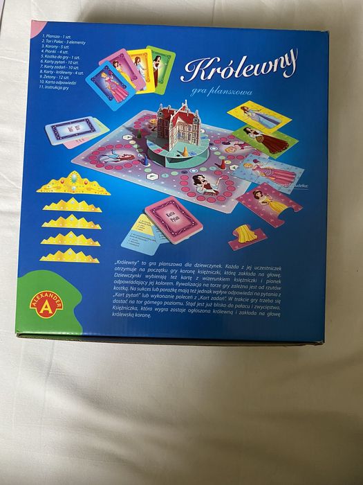 Gra planszowa Królewny, dla przyszłych księżniczek max 4 osoby