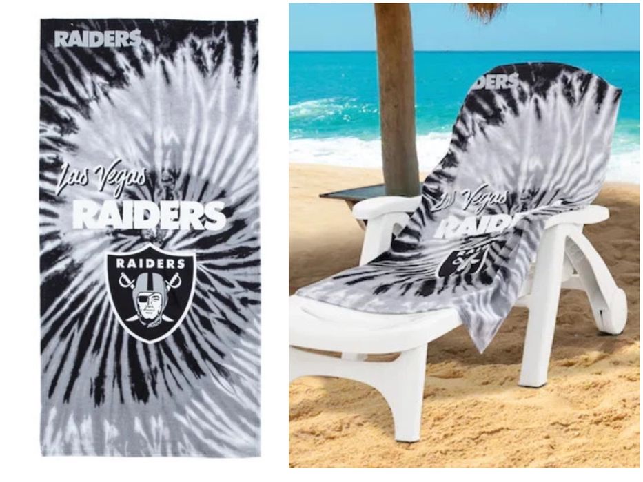Пляжний рушник Nfl Raiders Las Vegas, 152*76см, пляжное полотенце