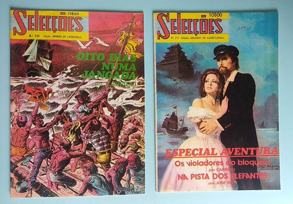 Lote de 13 revistas Selecções do Mundo de Aventuras