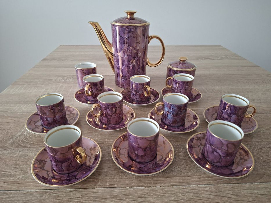Porcelanowy serwis kawowy Karolina, PRL