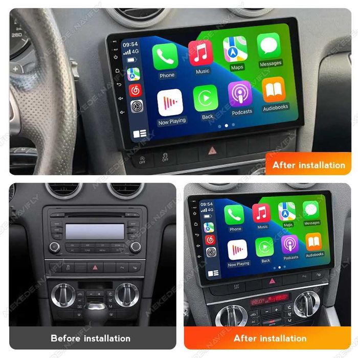 Rádio Android 14 2DIN 9" Audi A3 8P S3 RS3