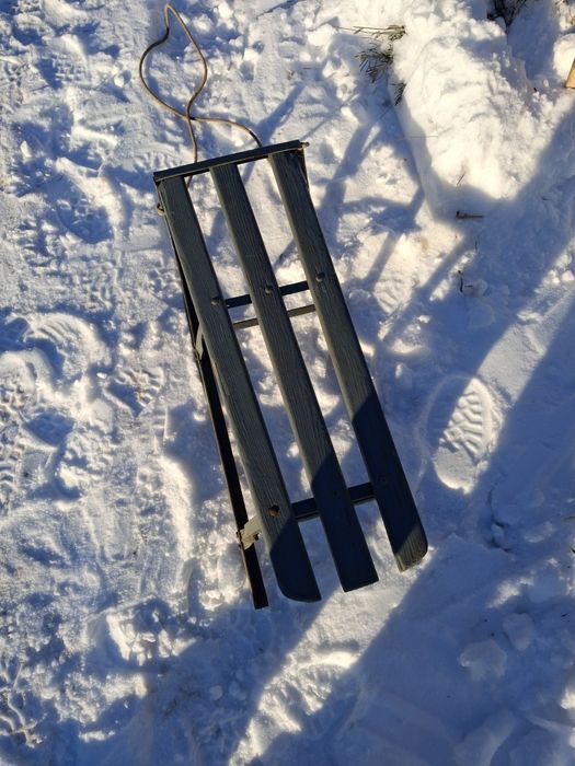 Sanki metalowe solidne na kulig