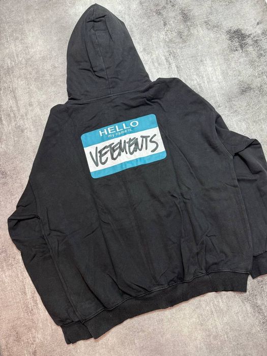 Худі Vetements ,,Hello my name is Vetements,,