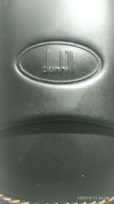 DUNHILL кожаный футляр для мужчин  , цвет темно коричневый