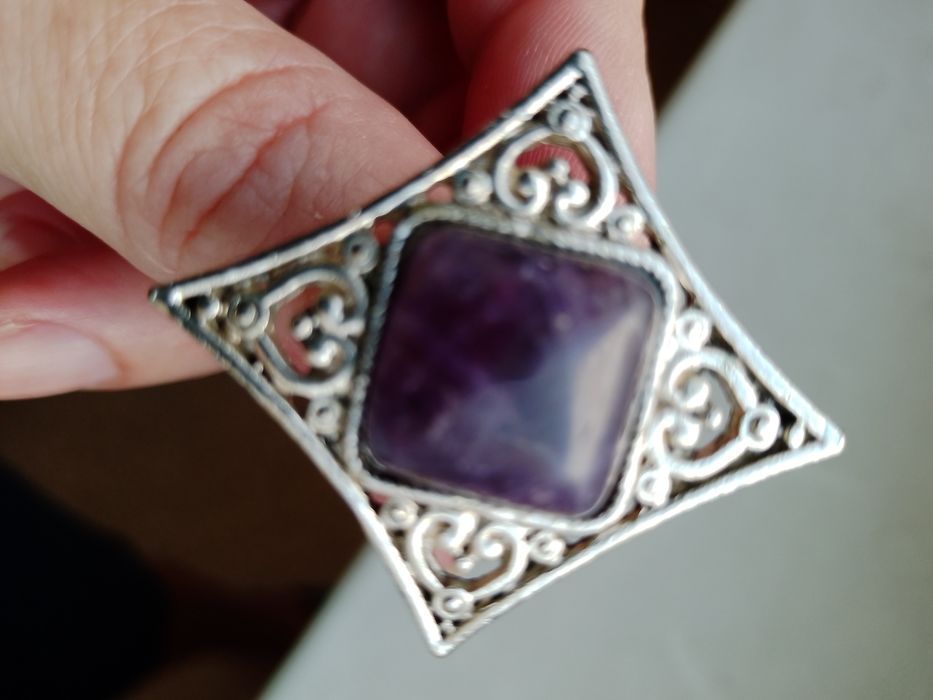 Кольцо с аметистом