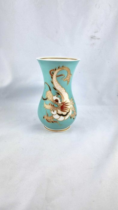 Wazon Schaubach, smok/dragon–  IDEAŁ, TURKUS, Ming
