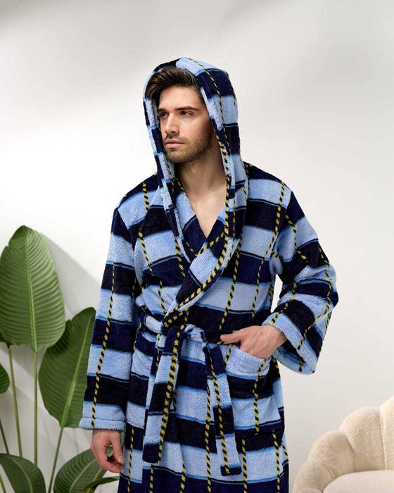 Халат махровый мужской тёплый