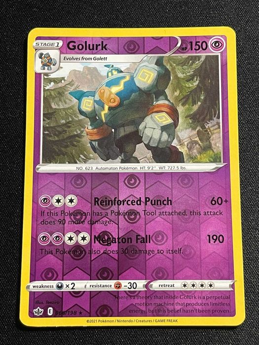 Carta Pokémon Golurk 66/198 Chilling Reign