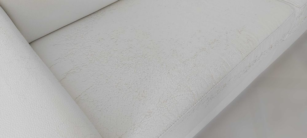 Sofá cama Lourini branco de 200x96x94