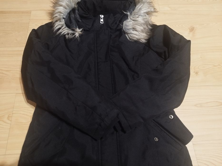 Zimowa kurtka parka młodzieżowa S/158/164