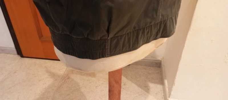 Blusão bomber vintage genuíno couro