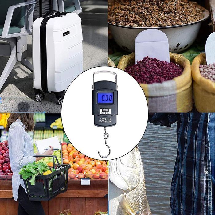 Waga Elektroniczna Bagażowa Hakowa Wędkarska Turystyczna do Walizek