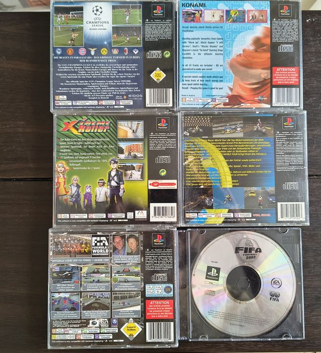 Оригинальные диски Sony PlayStation 1 PSX