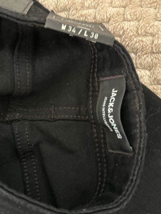 Spodnie Jack & Jones GLENN – nowe z metką, czarne, W34/L30
